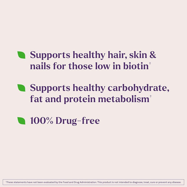 Natrol Biotin Maximum Strength Tablets, 10,000mcg , 100 Count