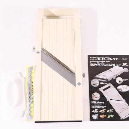 Benriner Super Slicer, with 4 Japanese Stainless Steel Blades, Beige