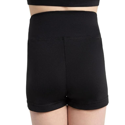 Capezio High Waisted Short - Girls, Black, Large
