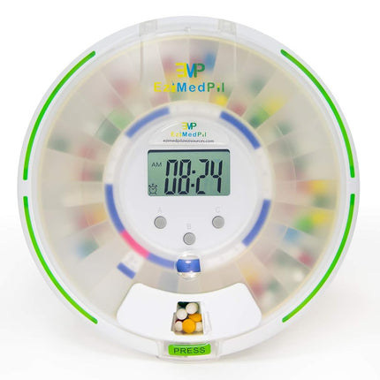 EziMedPil Automatic Pill Dispenser with Alarm, Sou
