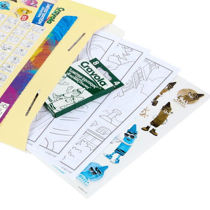Crayola Set para colorear y actividades de colores retirados, crayones y calcomanías retirados, 32 páginas, regalo para niños de 3 años en adelante