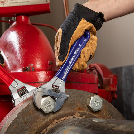 KLEIN TOOLS Adjustable Wrench with Extra-Wide Jaw, 8-Inch D509-8