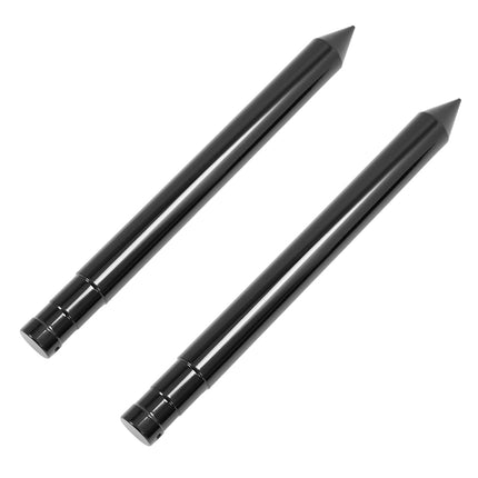 ALMULOO Stabilisateur de pique à balle de foin 17 pouces pour plaque de montage de chargeur compact, tracteurs, chargeurs, fourches à balles de foin, accessoire à pointe, revêtement en poudre 3000 LBS, noir