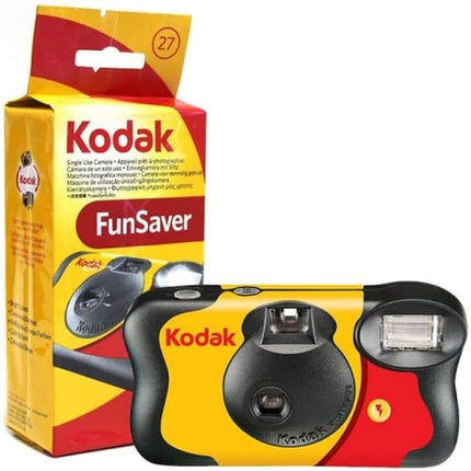Kodak FunSaver 35mm One-Time-Use Camera with Flash 27 Exposures Bundle