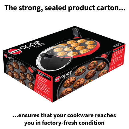 Hawkins Futura Non Stick Appe Pan with Glass Lid, 22 cm Size