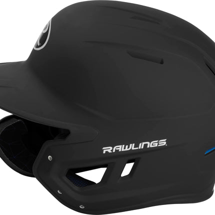 Rawlings | MACH ADJUST Batting Helmet with Extension Flap | Left Hand Batter | Junior (6 3/8" - 7 1/8") | Matte Black