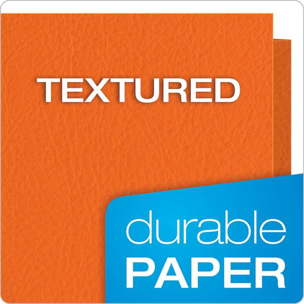 Oxford Twin Pocket Folders, Letter Size, Orange, 25 per Box (57510EE)