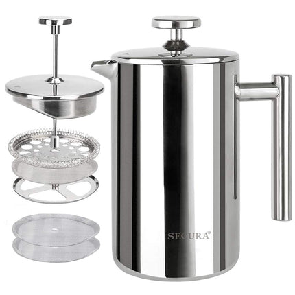 Secura French Press Coffee Maker, 304 Grade Stainl