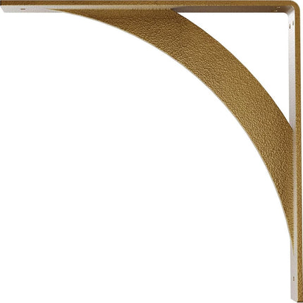 Ekena Millwork BKTM02X14X14LEHGO Steel Bracket Legacy, 2"W x 14"D x 14"H, Hammered Gold