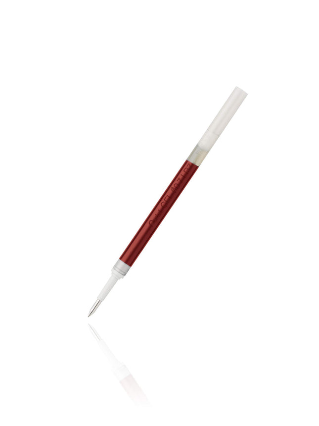 Recharge d'encre pour stylo gel EnerGel pour stylo à pointe aiguille de 0,7 mm, paquet de 2, rouge