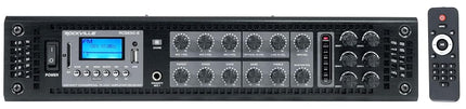 Rockville RCS650-6 Amplificador de 650 W y 6 Zonas de 70 V para Comercios/Restaurantes/Bluetooth