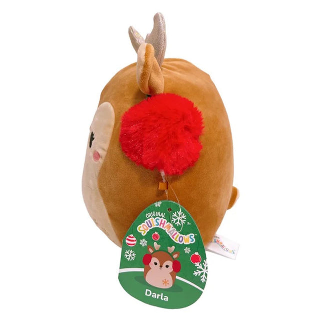 Squishmallows Official KellyToy Christmas 2023 - Choose 5-inch or 8-inch (Darla Fawn Reindeer, 8 Inch)