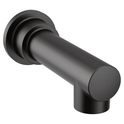 Moen 195827BL Align Caño de llenado de bañera antidesviador, de 1/2 pulgada, con acoplamiento deslizante CC, negro mate