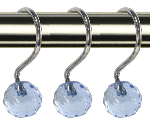 Daniel's Bath & Beyond 12 Piece Crystal Shower Hoo