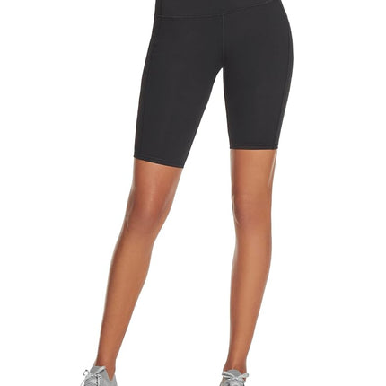 Skechers Women's GO WALK 10 " Bike Short, Black/White, XS
