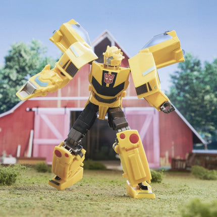 Transformers Toys EarthSpark Clase Deluxe Bumblebee, Figura de acción de 12,5 cm, Juguetes de robot para niños a partir de 6 años