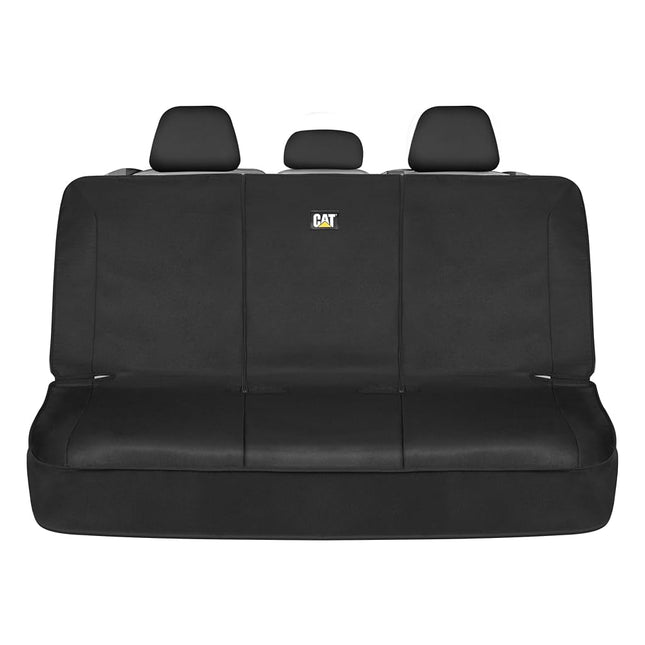 Cat Flexfit™ Black Rear Seat Cover for Car, SUV, &