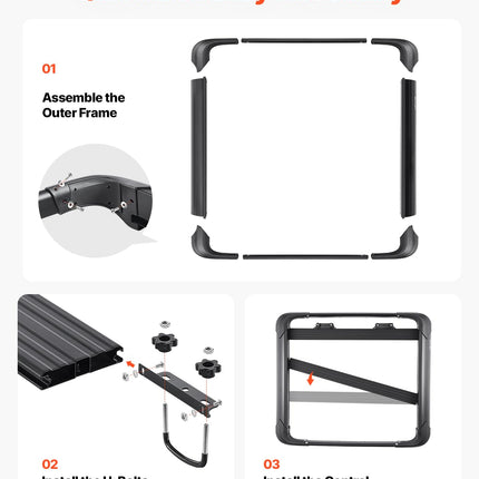 VEVOR Roof Rack Cargo Carrier, 48 x 40 x 5.6 in, Universal Rooftop Cargo Basket, Car Top Luggage Holder with 150 lbs Max Load Capacity, 4.1 in Fence, Anti-Rust Alloy Steel, Wind Fairing, for SUV Car