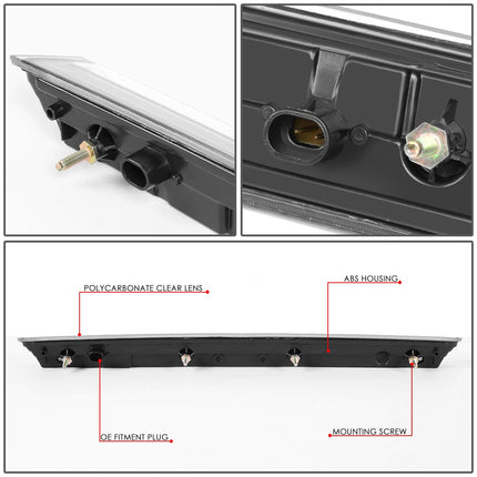 DNA Motoring 3BL-GMCD15-3D-LED-BK 3D LED Bar Tube 3rd Third Tail Brake Light