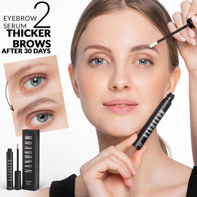NANOBROW Eyebrow Renewal Serum (5 ml) - Thickens, Darkens, Strengthens Brows - Transparent