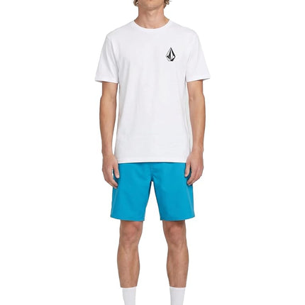 Volcom Men's Blaquedout Short Sleeve Tee T-Shirt, White, XL