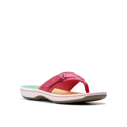 Clarks Women's Breeze Sea Flip-Flop, Bright Pink Ombre, 3 UK