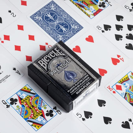 Bicycle Playing Cards Prestige (Red), Poker Size, Dura-Flex