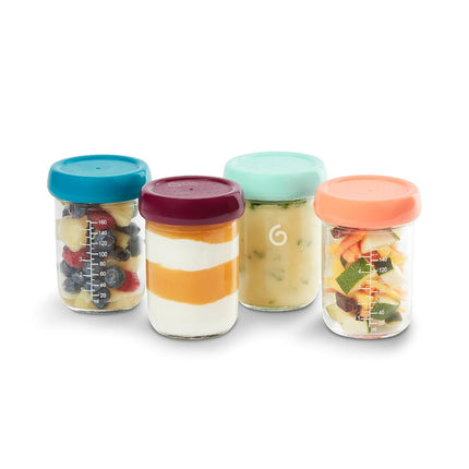 Babymoov Glass Babybols, Set of 4 x 220 ml Food St