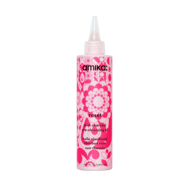 Amika Reset Pink Charcoal Scalp Cleansing Oil Unisex 6.7 oz