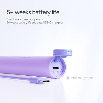 Ordo Sonic Lite | Sonic Toothbrush with 35,000 Pulses/Min | Electric Toothbrush for Adults | Dual Modes | 5+ Weeks Battery | Smart Timer | Waterproof | USB-C Lavender