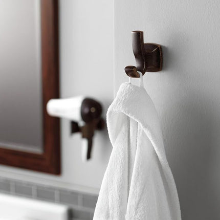 Moen YB5103CH Voss Gancho doble para batas, Cromo