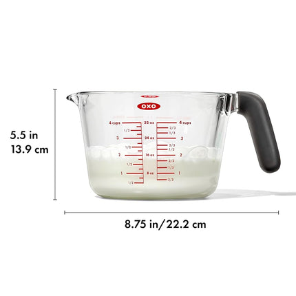 OXO Good Grips Glass Measuring Cup, 4 Cup / 1 Litre