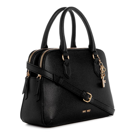 Nine West Cibrina Dome Satchel, Black, Medium