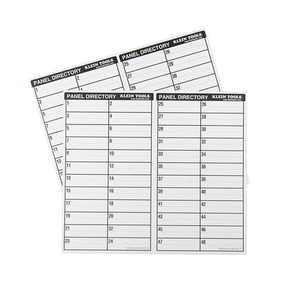 Wire Markers Household Electric Panel w/Directory