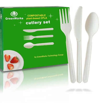 GreenWorks 100% Compostable CPLA 7" Large Disposab