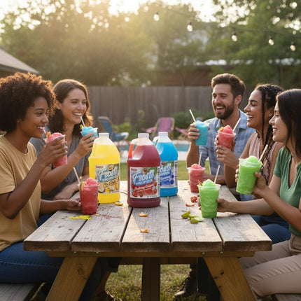 Snappy Frosti Tropics Strawberry Daiquiri Slushie Mix, Slushie Syrups for Machine, Granita Slushy Syrup, Drink Mixers for Cocktails, Slushy Drink Mixes for Alcohol, 1/2 Gallon