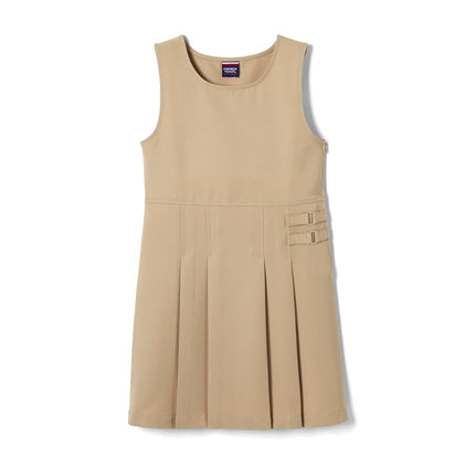 French Toast Girls' Big Double Buckle Jumper, Khak