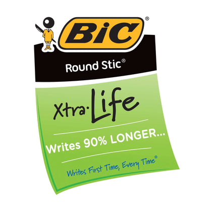 Bic Corporation Bic Corporation Bolígrafo Round Stic, Punta Mediana, Tinta Azul