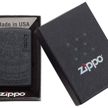 Zippo Swirl Pattern Lighter, Black Matte, One Size