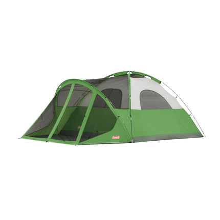 Coleman Evanston Tent with Screen Room, 6/8 Person Weatherproof Tent Sets Up in 15 Mins, Included Rainfly & Carry Bag, Made of PFAS-Free Materials