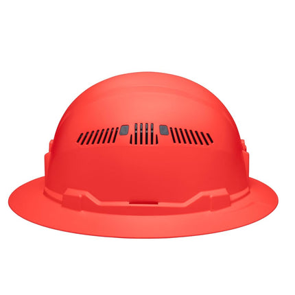 Klein Tools 60861BR Hard Hat, Vented, Full Brim Style, Padded, Self-Wicking Odor-Resistant Sweatband, Orange