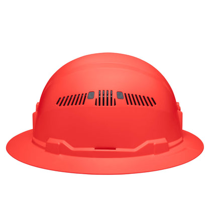 Klein Tools 60861BR Hard Hat, Vented, Full Brim Style, Padded, Self-Wicking Odor-Resistant Sweatband, Orange