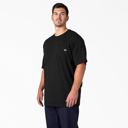 Dickies Men's Short Sleeve Performance Cooling Tee, Black, 3X-Large Big Tall