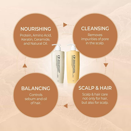 Aesthetic House CP-1 Nourishing Shampoo + Conditioner 500ml SET KOREA Beauty