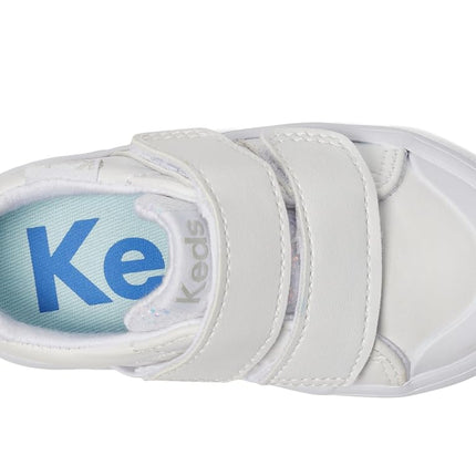 Keds Girl's Courtney Hl (Toddler/Little Kid) Sneaker, White, 8.5 Little Kid