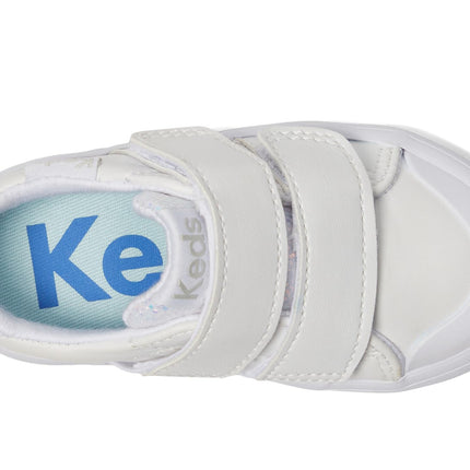 Keds Girl's Courtney Hl (Toddler/Little Kid) Sneaker, White, 7 Little Kid
