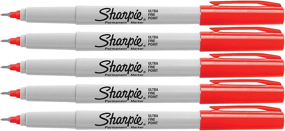 Sharpie Red, Ultra Fine Point Tip, Permanent Marke