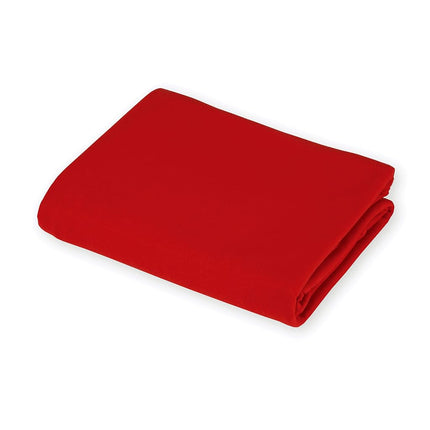 American Baby Company Supreme 100% Natural Cotton Jersey Knit Fitted Crib Sheet for Standard Crib and Toddler Mattresses, Red, Soft Breathable, for Boys and Girls