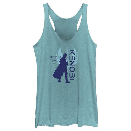 Camiseta sin mangas de espalda nadadora para mujer STAR WARS Resistencia silueta, azul Tahití, talla XS