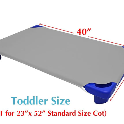 American Baby Company Microfiber Toddler Size Daycare/Pre-School Cot Sheet, Gray, 23" x 40", for Boys and Girls